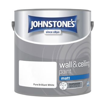 Wall and Ceiling Paint  Matt Finish - Pure Brilliant White - 2.5L