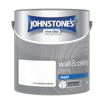 Wall and Ceiling Paint  Matt Finish - Pure Brilliant White - 2.5L