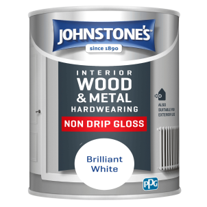 Wood & Metal Paint | Non Drip Gloss Finish - Brilliant White - 750ml